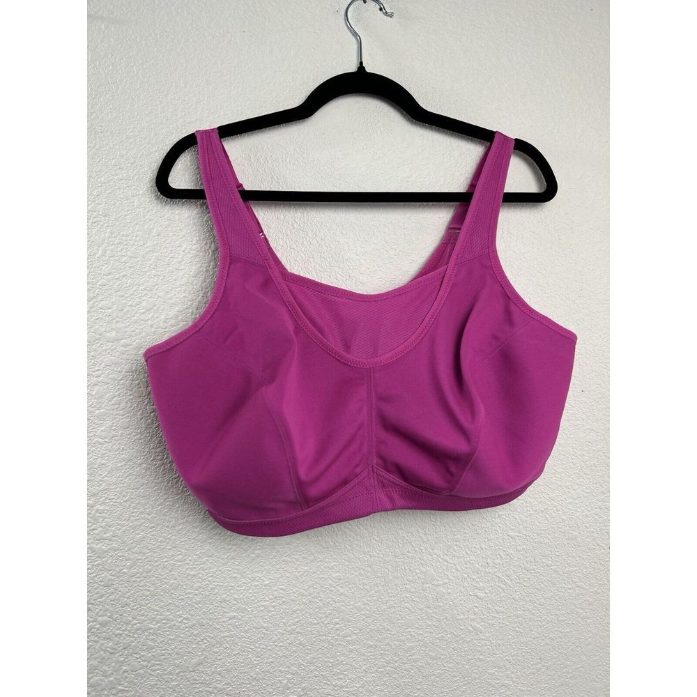 Glamorise No-Bounce Camisole Sports Wirefree Bra 1066 Hot Pink 46D‎ BarbieCore